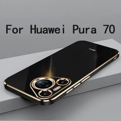 For Huawei Pura 70 Case Cover For Huawei Pura 70 High Quality Soft TPU Anti-fingerprint Camera Protection Case Cover