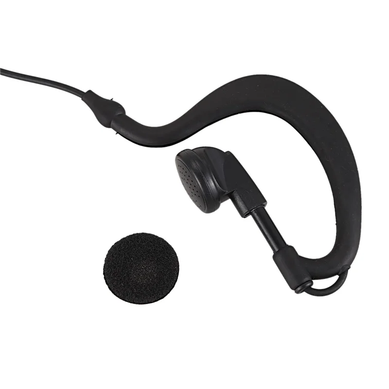2X G Shape Earpiece Headset With Big Ptt For Hytera Radio Pd580 Pd700 Pd780 Pt580h-A74Z