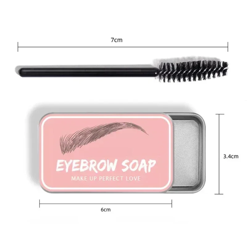 1Pc Eyebrow Styling Gel Brows Wax Sculpt Soap Waterproof Long-Lasting 3D Feathery Wild Brow Styling Easy To Wear Makeup Eyebrow