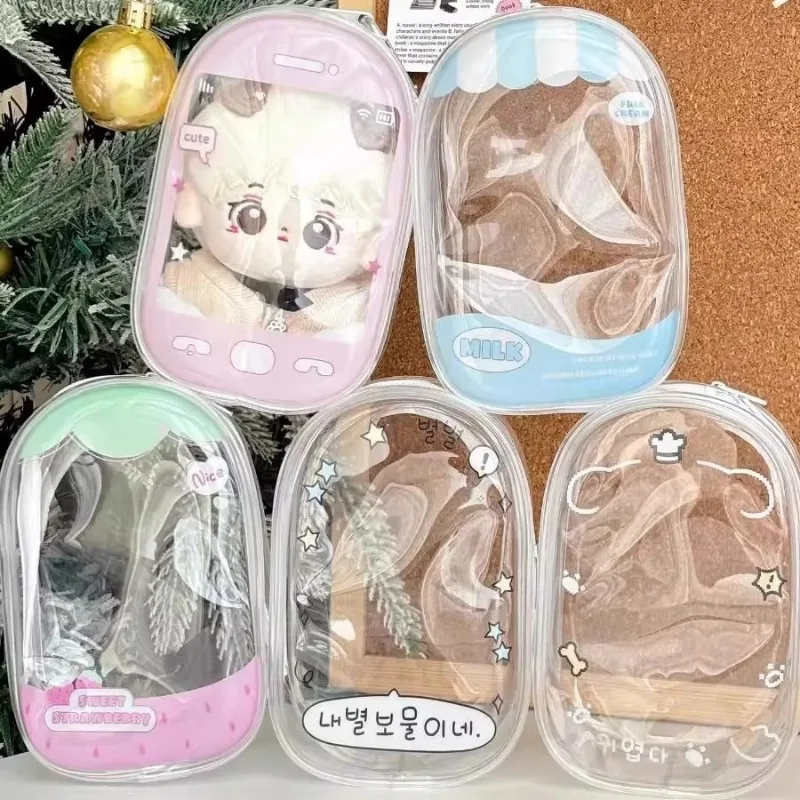 

Cotton Doll 15cm Blind Box Plush Doll Protective Cover, Pain Bag, Transparent Dustproof Bag Daily Essential Item for Going Out