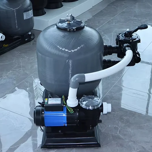 PIKES FSB Series High Quality Fiberglass Swimming Pool Filter System Sand Filter Tank Pool Water Pump Combo Unit for Outdoor Use