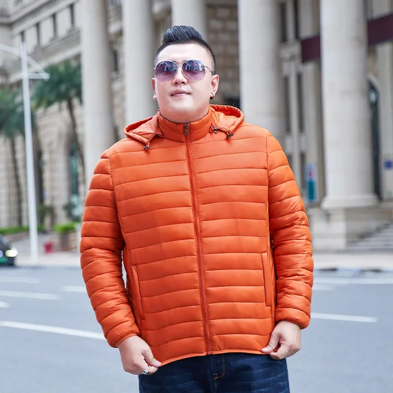 Men's padded jacket winter padded jacket plus size men's jacket loose coat 8XL 10XL 9XL Removable hat winter men 7XL 11XL