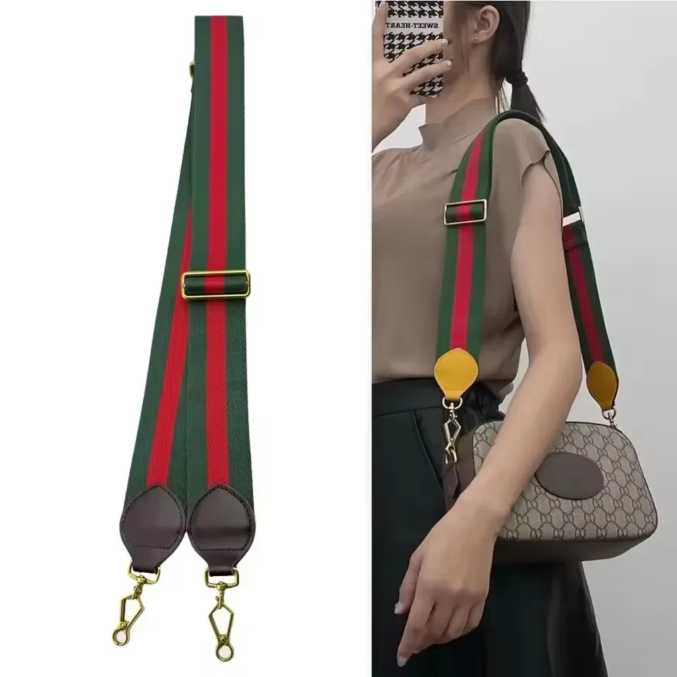 Nylon Weave Bag Strap For Guccl Ophidia Messenger Shoulder Bag Women Leather Straps Accessories Adjustable Belts Handbag Straps