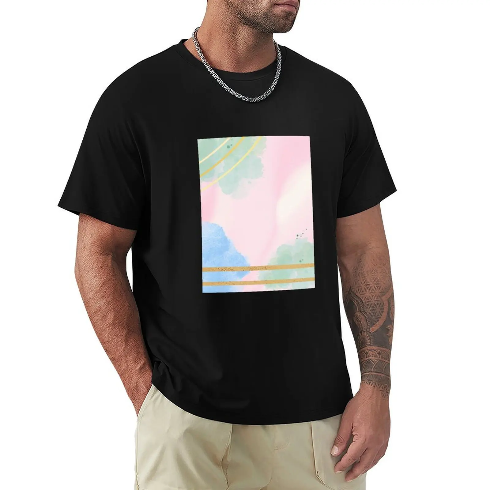 Gilded Pastel (Spring Colorway) T-Shirt t shirt man plain T-Shirt