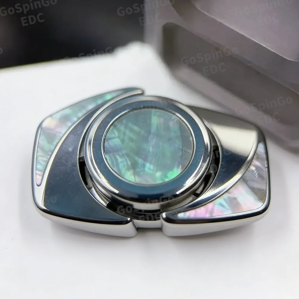 TW EDC Cloudspin Two-Bladed Fidget Spinner Stainless Steel Fidget Spinner Fidget Toys For Adults Office Anxiety Relief Gadgets