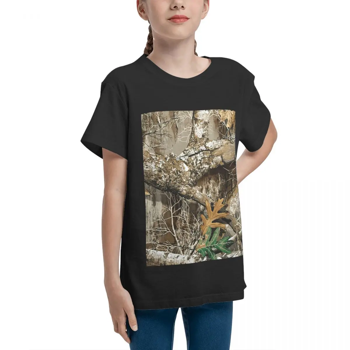 Wicked Hunting Camo Designs For Teeanger Basic Short Sleeve T-Shirt Crewneck T-shirts Creative Humor Graphic Top quality