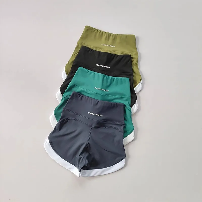 Hochgeschnittene Yoga-Shorts für Damen, Fitness, Push-Up, Po-Formend, Gym, Sport, Radfahren, Laufen, Leggings für Frauen – Detail 23