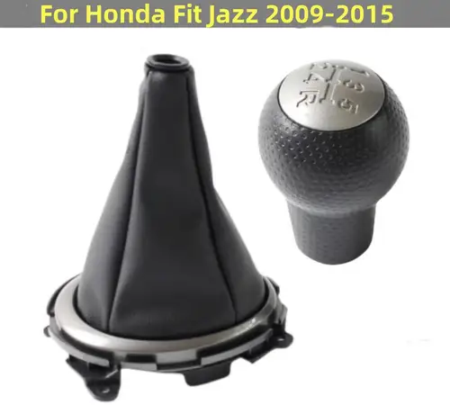 Imagen 1 del producto Perilla de palanca de cambios Manual, cubierta de bota Gaitor para Honda Fit Jazz 2009 2010 2011 2012 2013 2014 2015, accesorios de estilo de coche