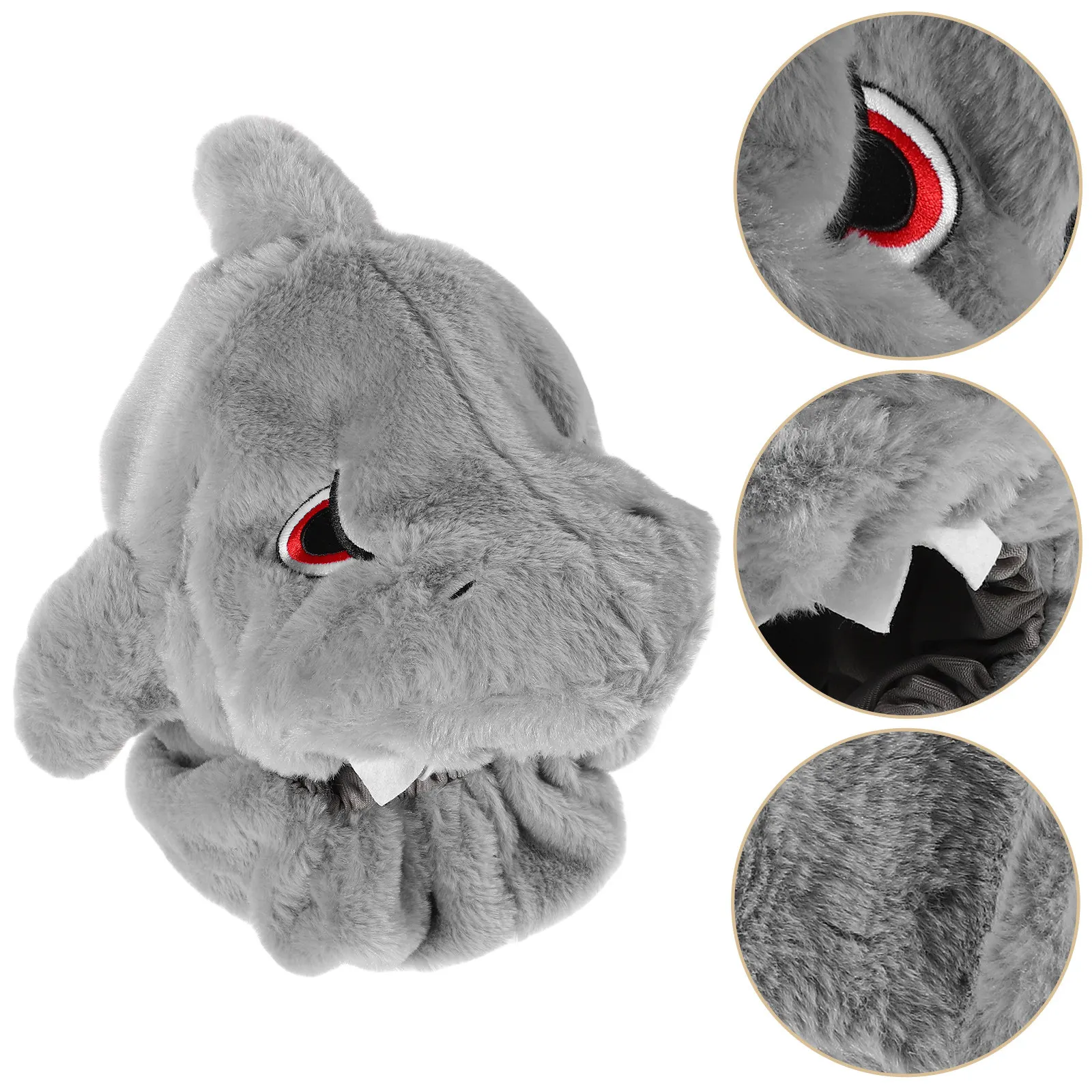 

Funny Shark Head Motorcycle Cover Unique Cartoon Mask Quick Install Comfortable Durable Riding Decoration Halloween Ski