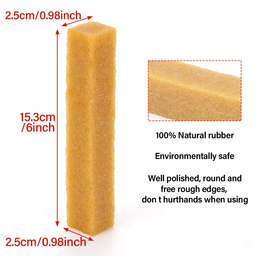 Natural Rubber Sandpaper Cleaning Eraser Cleaner Glue Stick DIY Handmade Grinding Block Glue Removal Abrasive Sanding Tool
