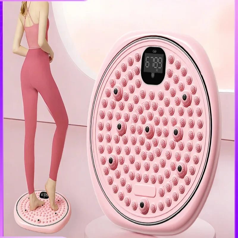 Multi-functional waist twisting disc magnetic acupressure plate, foot massage meridian unblocking waist twisting and slimming