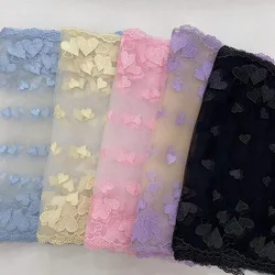 양면 하트 자수 레이스 트림 란제리, 바느질 공예, DIY 의류 원단, 레이스 원피스, 의류 액세서리, 100 야드