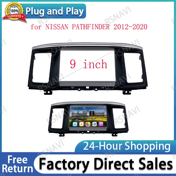 9 INCH Radio Frame Fit for NISSAN PATHFINDER 2012-2020Dashboard Replacement Installation Android  Audio Dash Kit Panel