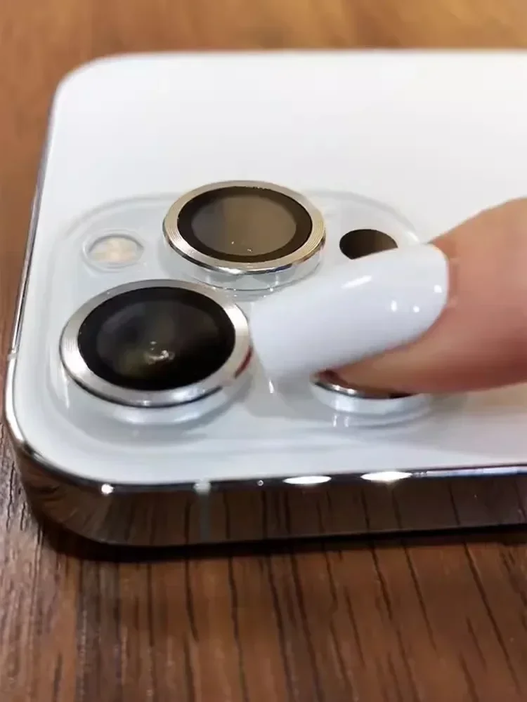 2-3 قطعة لابل 15 16 عدسة فيلم واحد آيفون 14 كاميرا خلفية واقية ملصق 15 16 برو ماكس عدسة الغطاء الواقي