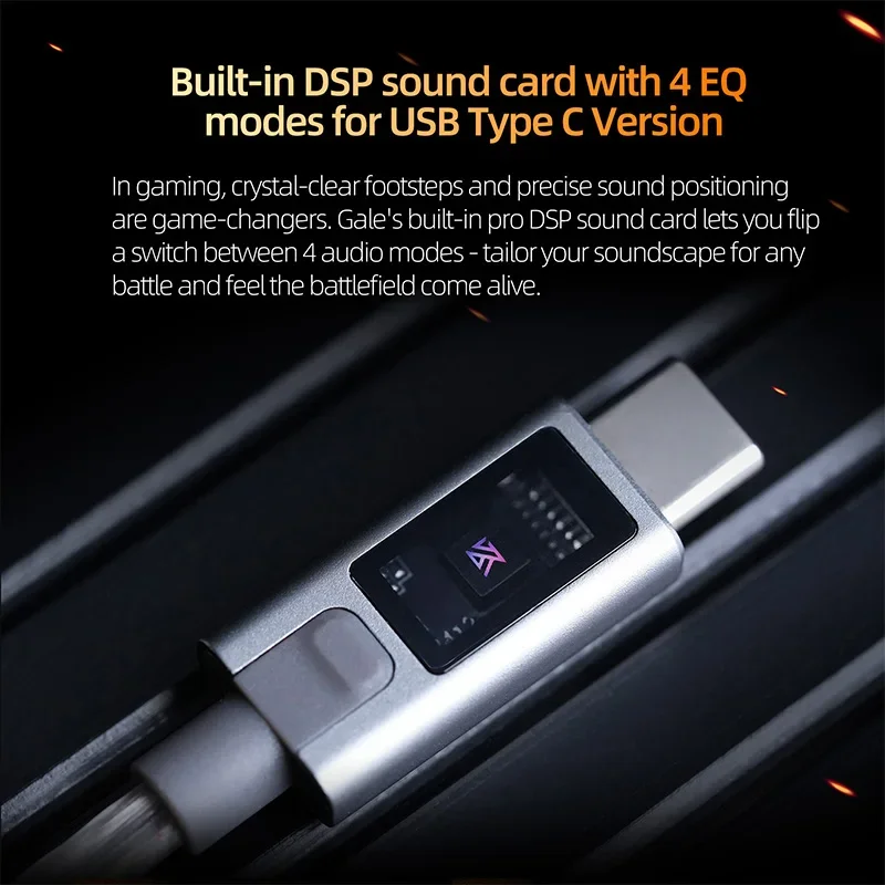 سماعات أذن للألعاب KZ Gale سماعات أذن معدنية رياضية إلكترونية لمرحلة ألعاب الفيديو سماعات صوت حية