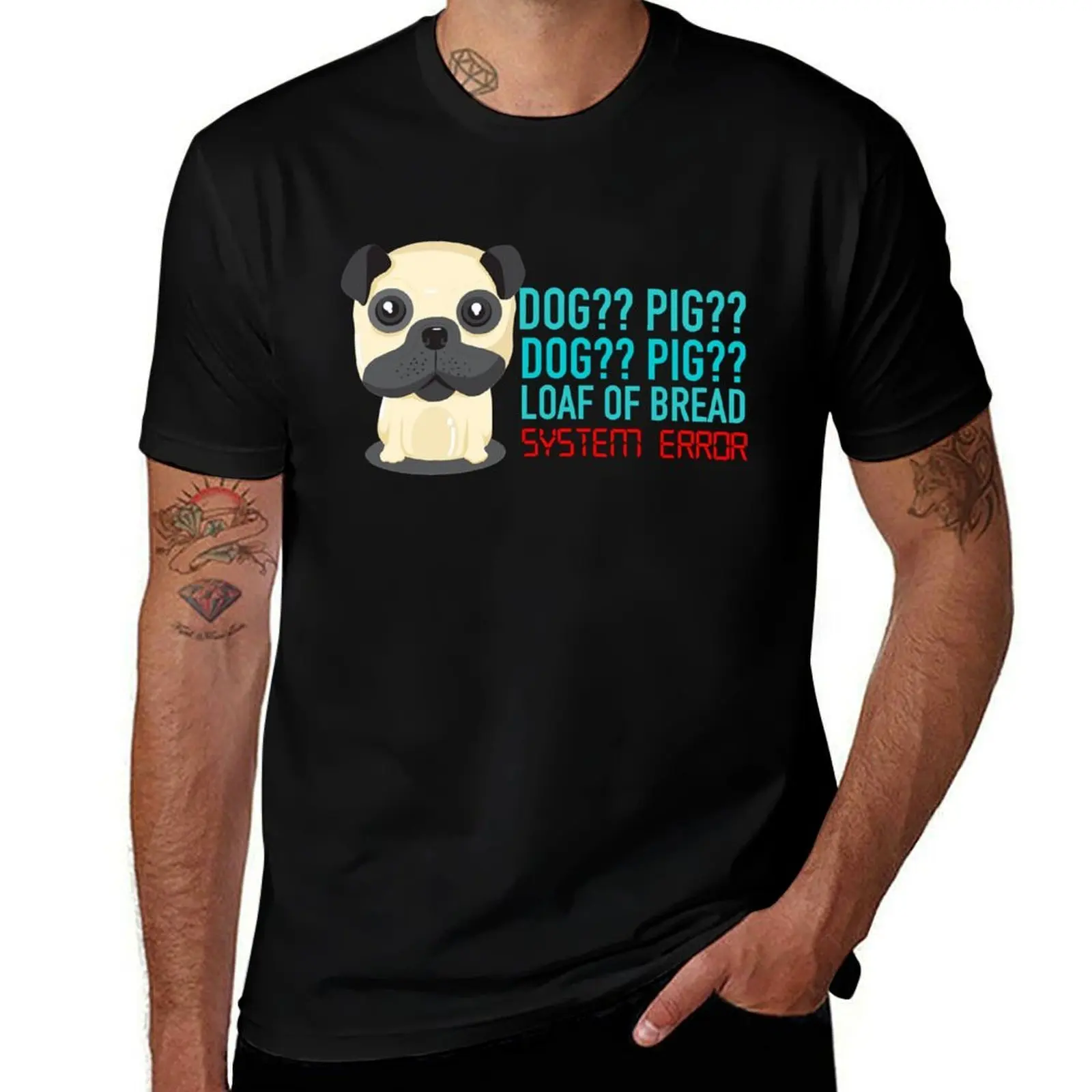 Gifts Men Dog Pig Captcha The Mitchells YouThe MachinesGraphic For Fan T-Shirt Casual Lightweight Short Sleeve Top T-Shirt