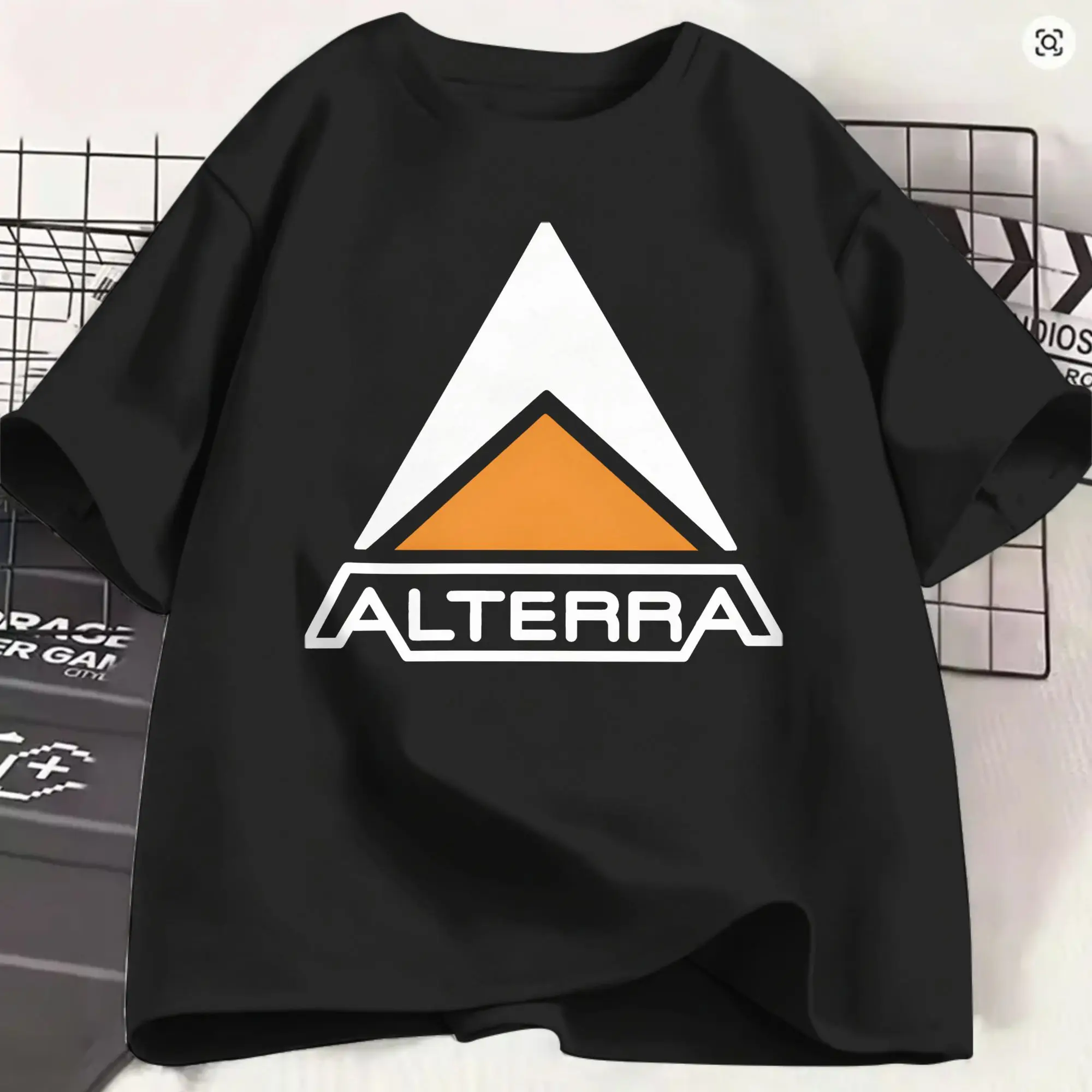 Lustige Subnautica 2 T-Shirts für Herren, O-Ausschnitt, 100 % Baumwolle, Alterra-Kurzarm-T-Shirts, bedruckte Kleidung – Detail 1