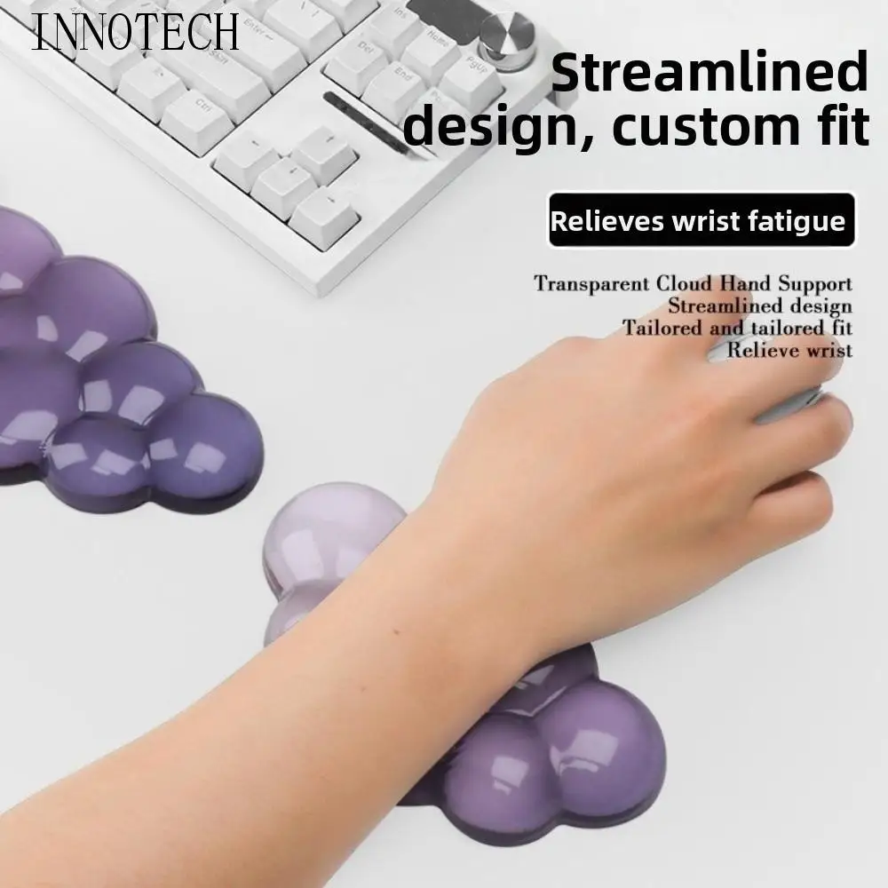 

Поддержка запястья Облачная подставка для запястья Мягкий нескользящий коврик для запястья мыши Эргономичная поддержка Водонепроницаемая подставка для запястья клавиатуры Компьютерный стол