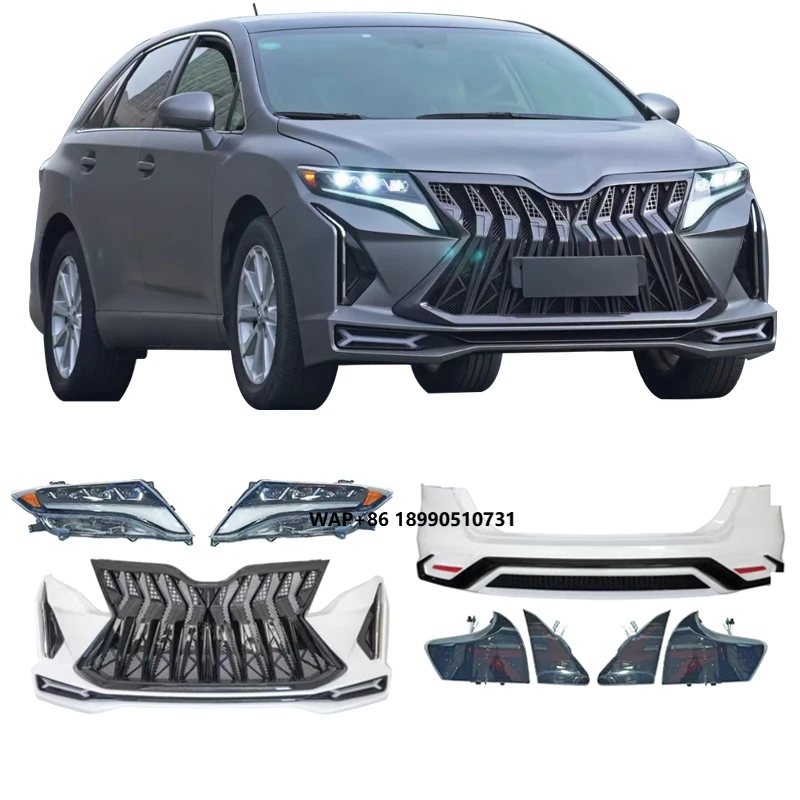 

2009-2018 for Venza Bumper Kits Front Back Grilles Tow Hook New Upgrade Car Assembly Including Headlight Taillight Sets