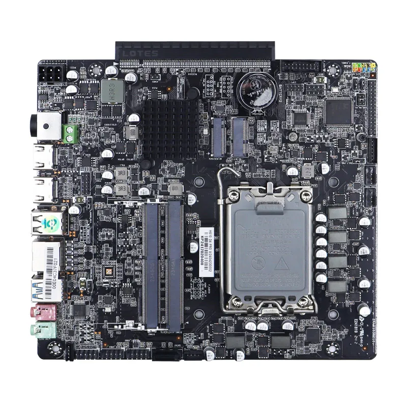 Imagem -02 - Zillion-mini Itx Motherboard H610 Pro Lga 1700 Dual Channel Ddr4 Suporte Core i3 i5 Cpu i7 Slot para Placas Gráficas Discretas Novo