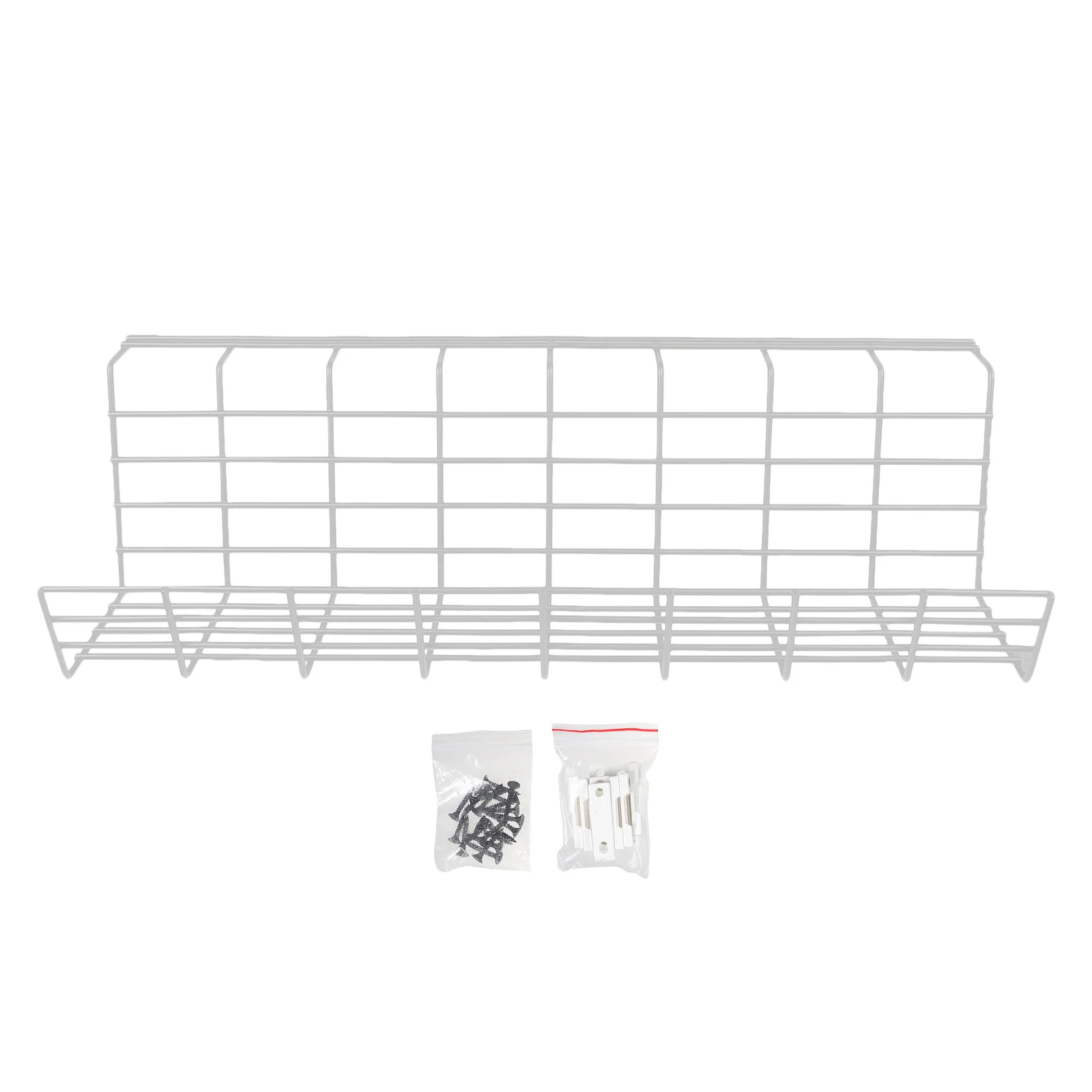 1Pcs Under Desk Cable Organizer Rack Sturdy Iron Cable Storage Shelf for Office Wire Management Cord Holder Cord Organizer