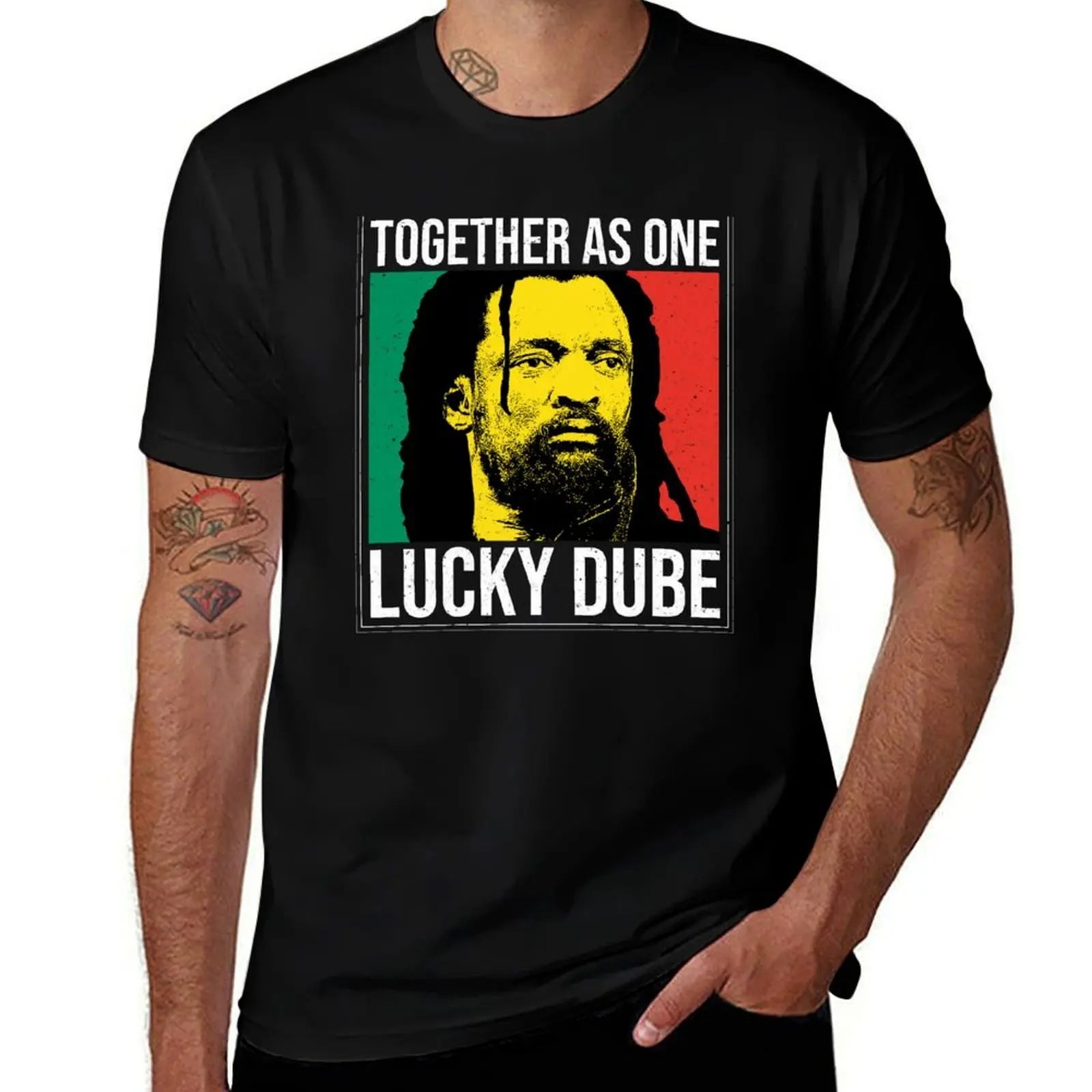 Together As One - Lucky Dube T-Shirt Breathable Mesh Panel T-Shirt