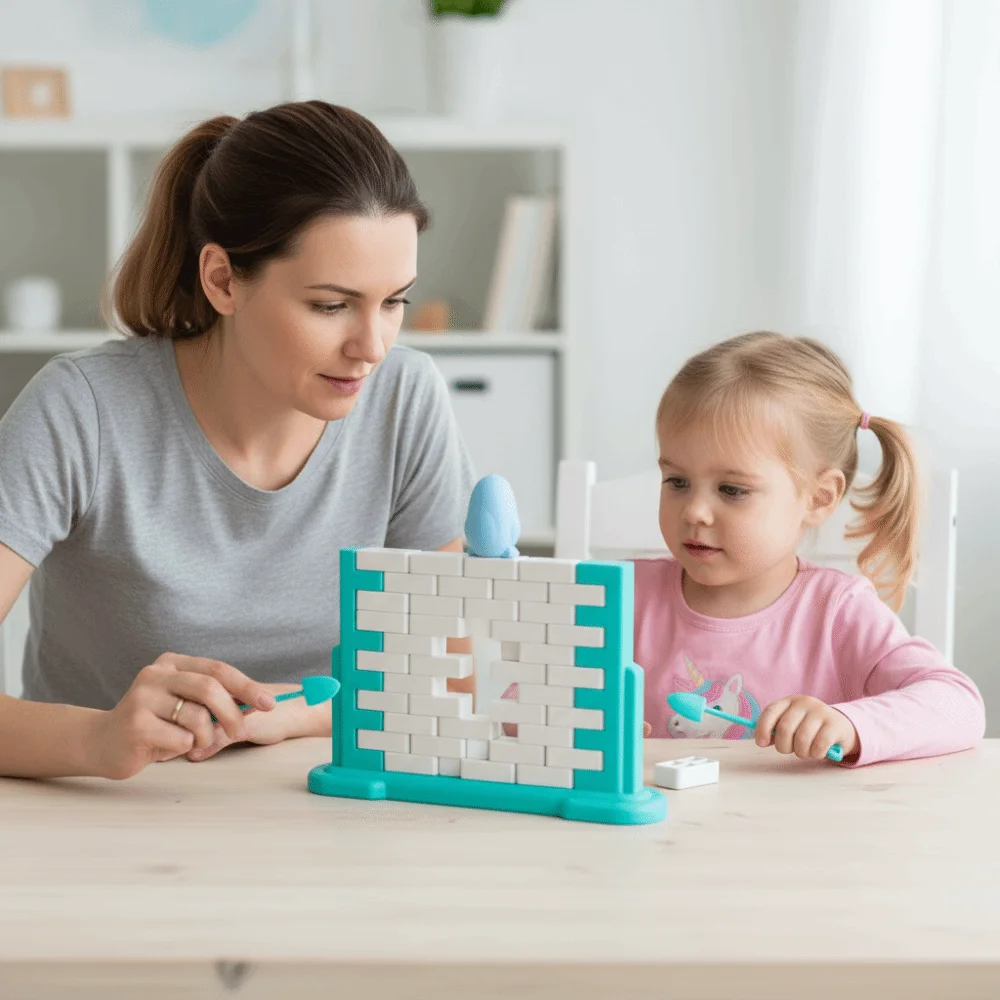 Mini Fun Save Penguin Game Educational Strategy Game Ice Breaker Trap Thinking Training Push Wall Balance Blocks