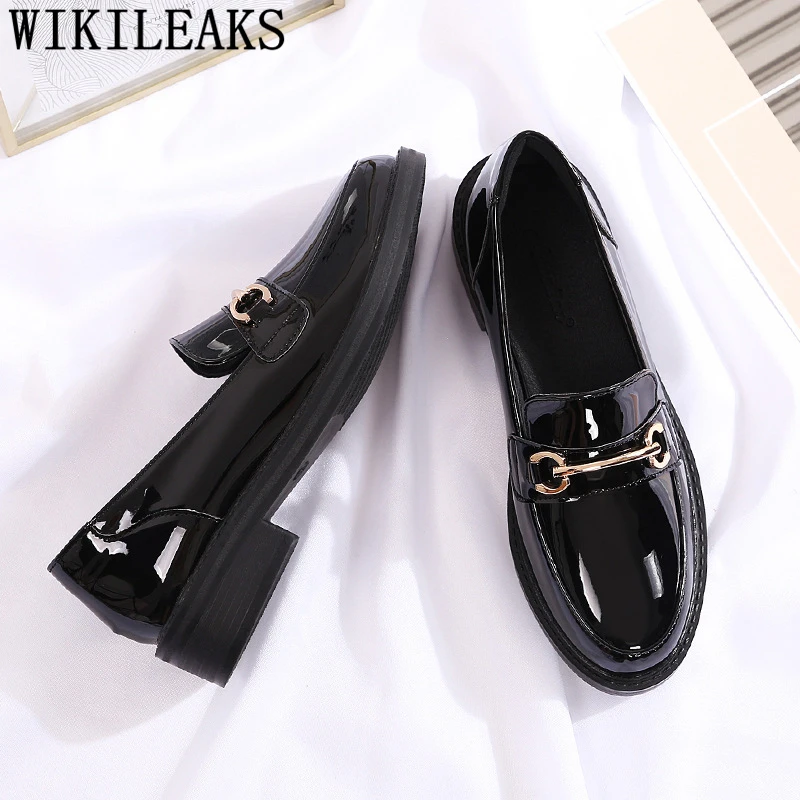 Oxford Shoes For Women Loafers Women Black Shoes For Women Female+shoes Fashion Zapatos Casuales De Mujer Bayan Ayakkabi Scarpe