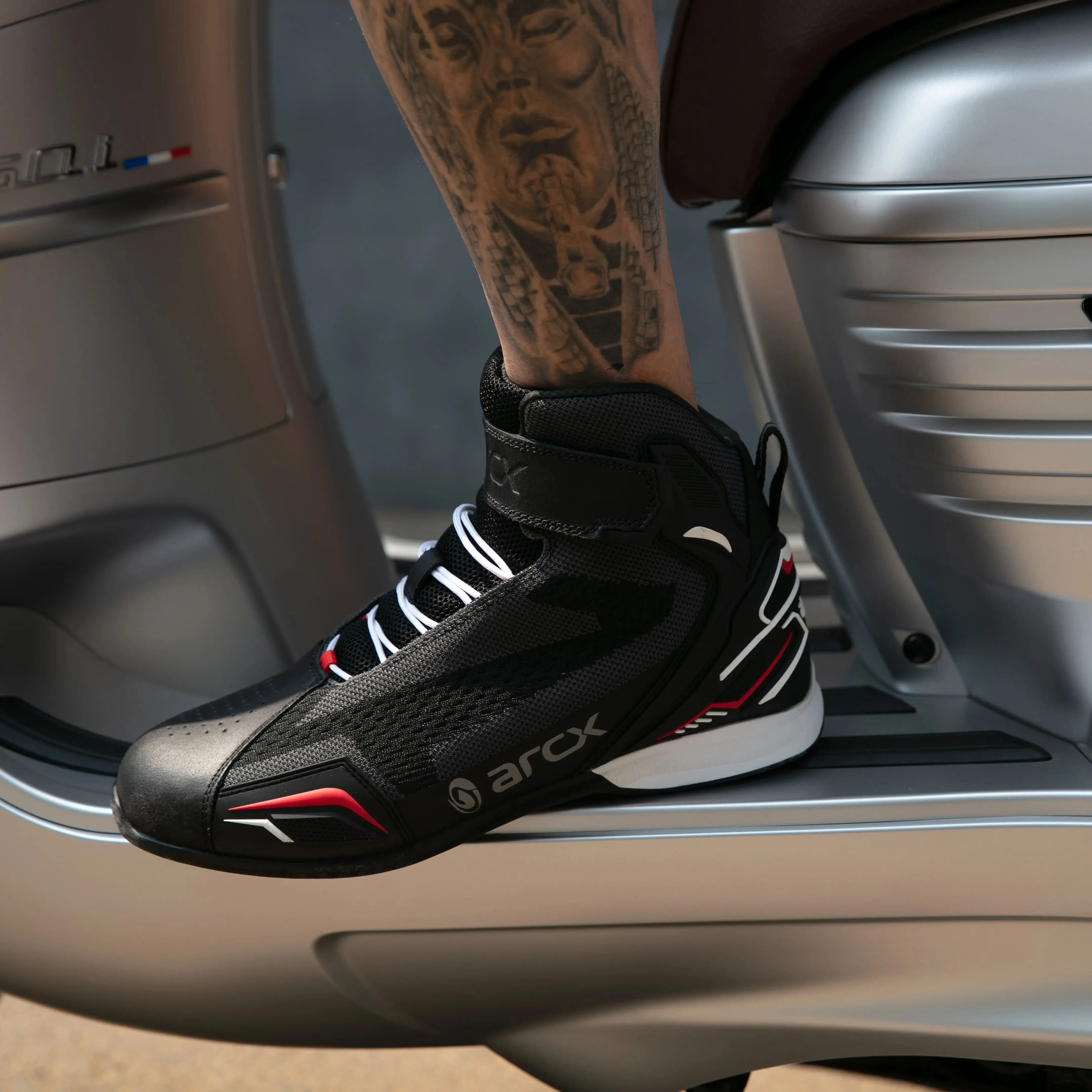 

Men's Cycling Boots Motobots For Motocross Shoes Motorbike Biker For Chopper For Cruiser Summer Touring Ankle Moto Shoes