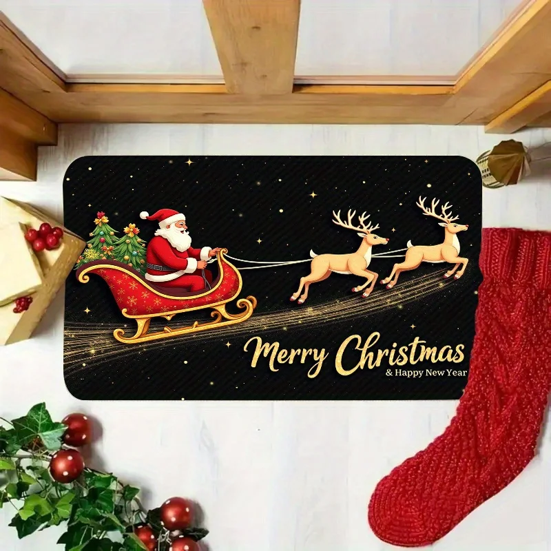 Vintage Magical Night Graphic Floor Entrance Mat Durable Welcome Pad For Coffee Shop Office Supermarket Store