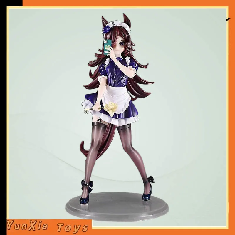 

Mihono Bourbon Maid Figure PVC Anime Uma Musume Pretty Derby 25cm Standing Pose Collectible Statue Desktop Decor For Anime Fans