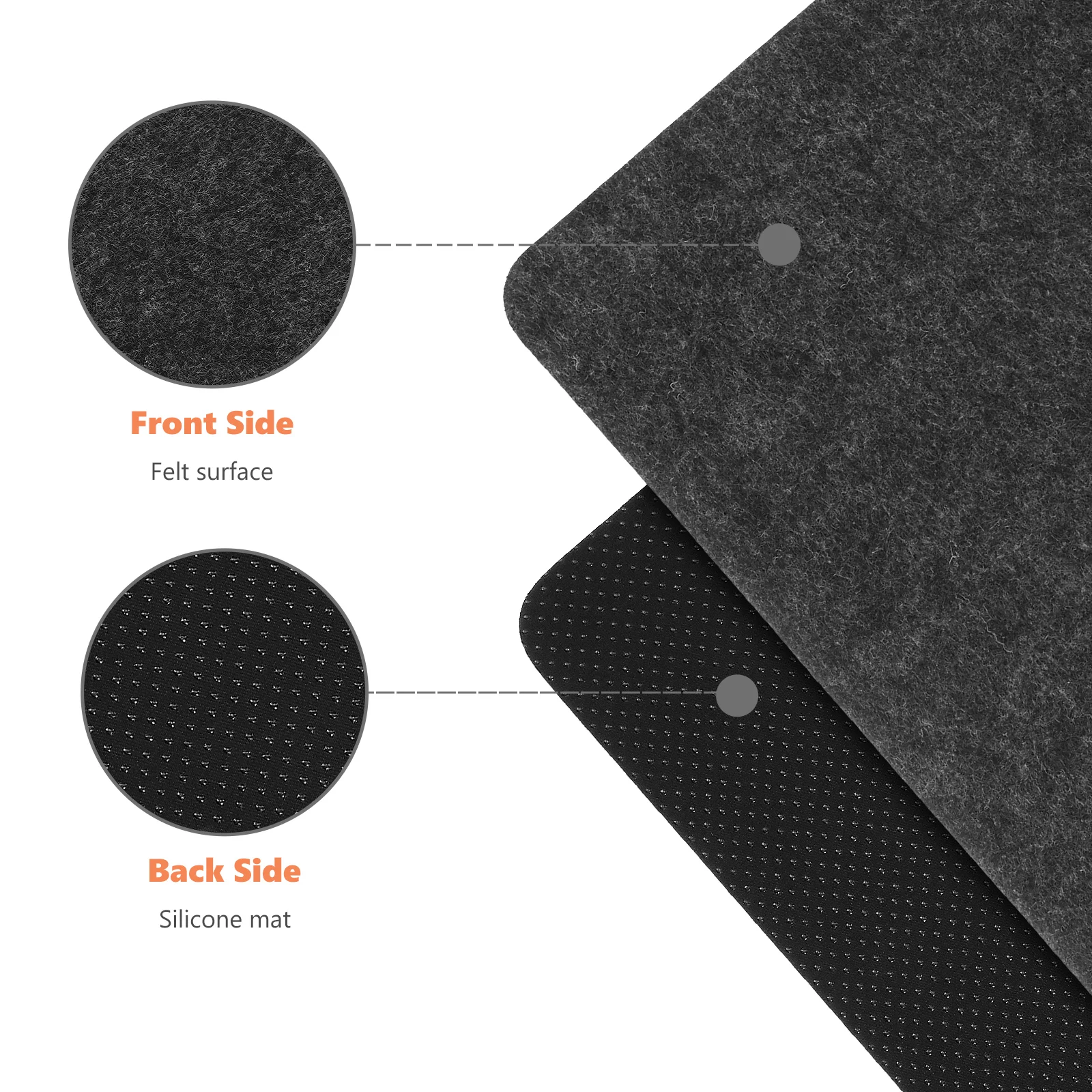 

Heat Resistant Felt Placemat Non-Slip Kitchen Table Mat Protective Pot Cushion For Dining Restaurant Home Air Fryer