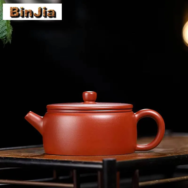 

150Ml Handmade Yixing Purple Clay Teapots Master Large Caliber Pot Raw Ore Dahongpao Mud Tea Maker Kettle Zisha Set
