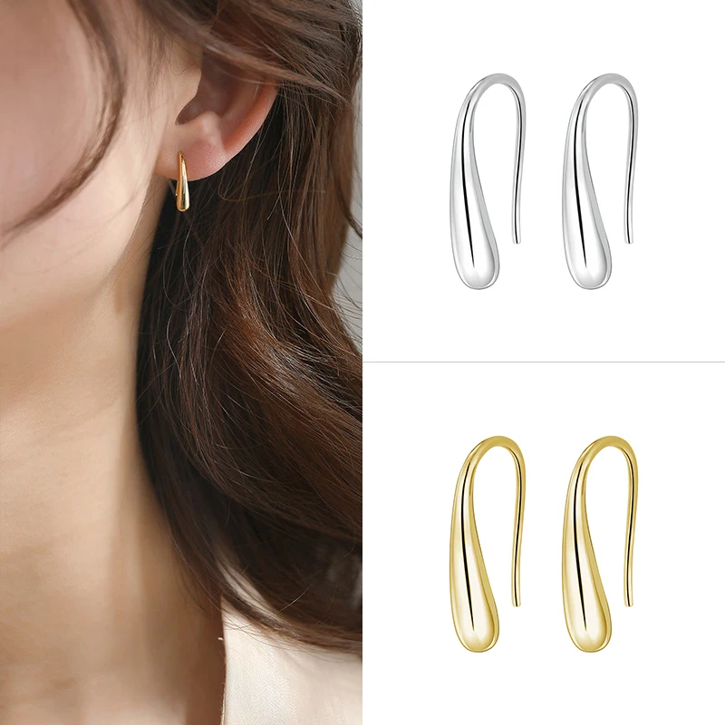 Small Gold Hoop Earrings for Lobe Cartilage Helix Tiny  Plated Silver Black for Women Men Girls