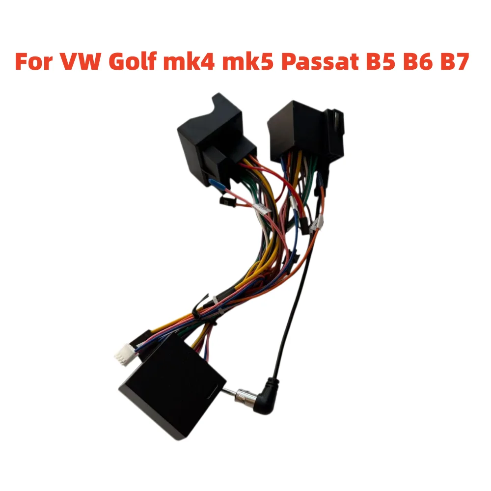 Raise Canbus RZ-VW08/ RZ-For VW58 40 Pin /36 Pin Golf mk4 mk5 Passat B5 B6 B7 SEAT Ibiza Android GPS Stereo 16 Pin Wiring Cable