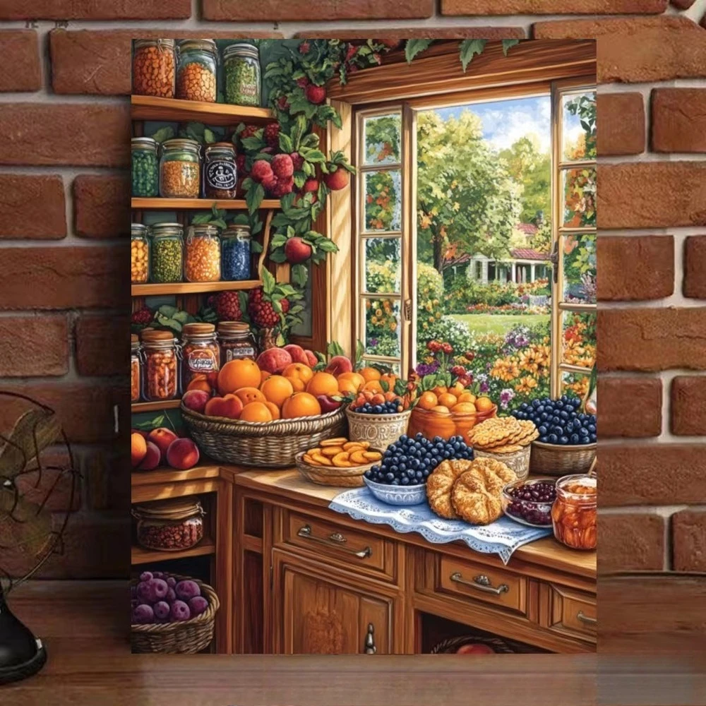 500/1000/1200/2000PCS Jigsaw Puzzle Sunlit Farmhouse Kitchen For Adults Ideal For Stress Relief And Relaxation