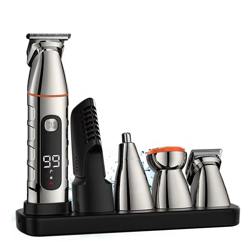 

Xiaomi Youpin 5- In-1 Mens Beard Grooming Set Magnetic Cutter Head Whole Body Washing Hair Trimmer 4 Limiting Combs