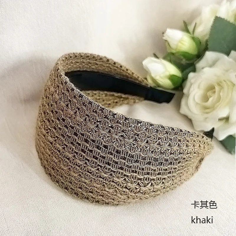 8cm Wide Striped Headband for Women