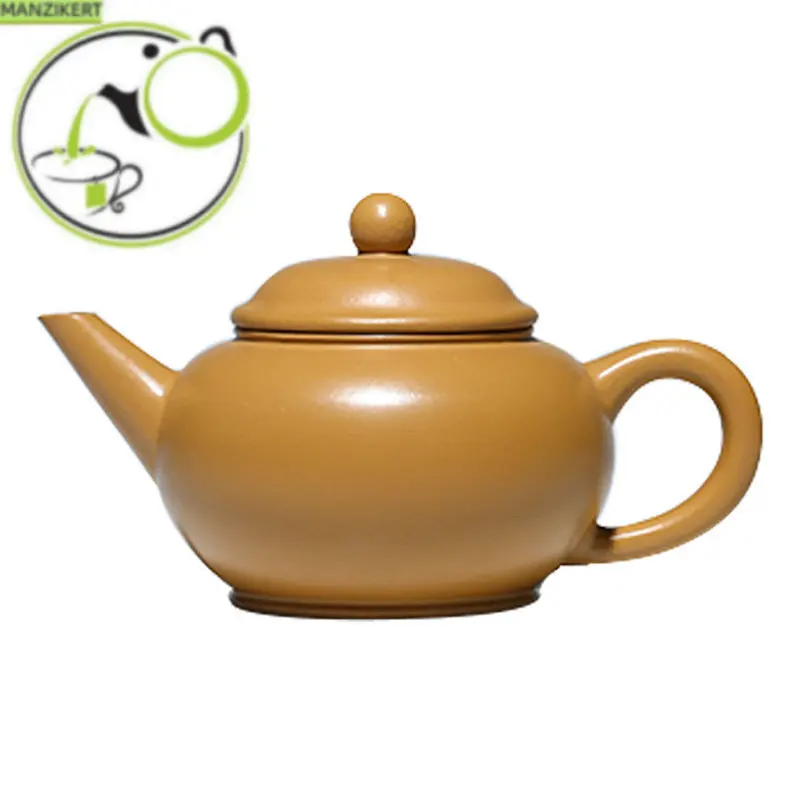 

180ml Yixing Handmade Purple Clay Teapots Chinese Famous Artists Tea Pot Raw Ore Gold Zhu Mud Kettle Zisha Tea Set Gifts