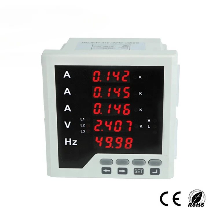 Hot Sales Good Price High Quality Three Phase Amp Volt Watt Digital Multifunction Meter Price