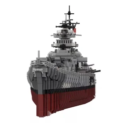 Gobricks Military Bismarck Warships Building Blocks Set Battleship Soldier Assembled Constructor Children Toys Gifts