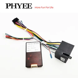 CAN BUS Decoder 16 Pin Wiring Harness Adapter ISO Quadlock Connector Cable for Porsche 911 996 Mk2 997 Cayenne E1 Boxster Cayman