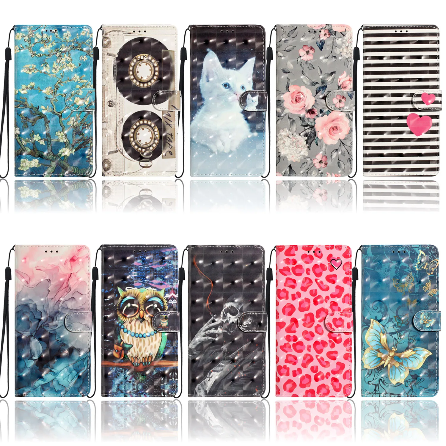 

Embossed 3D painted patterns iPhone 15 pro max 14plus 13mini 12 pro max iphone 11 Xs Max Xr 8 7plus Sony Xperia 5V 10V 2023