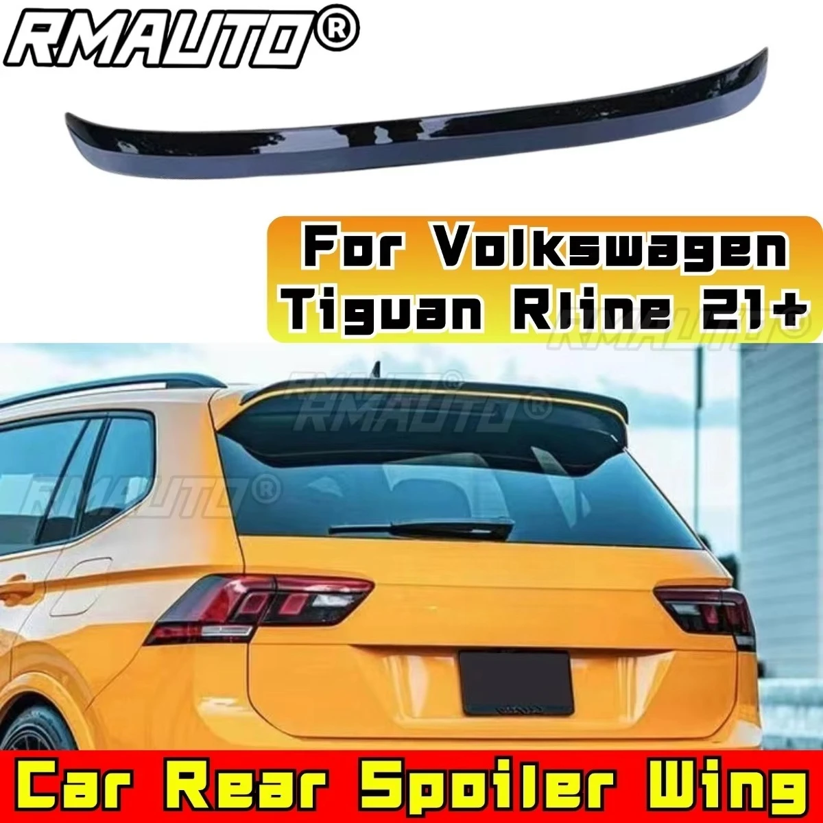 

Car Rear Roof Spoiler Wing Modification Part for Volkswagen Tiguan Rline 2021+ Rear Roof Spoiler Wing Car Accessories