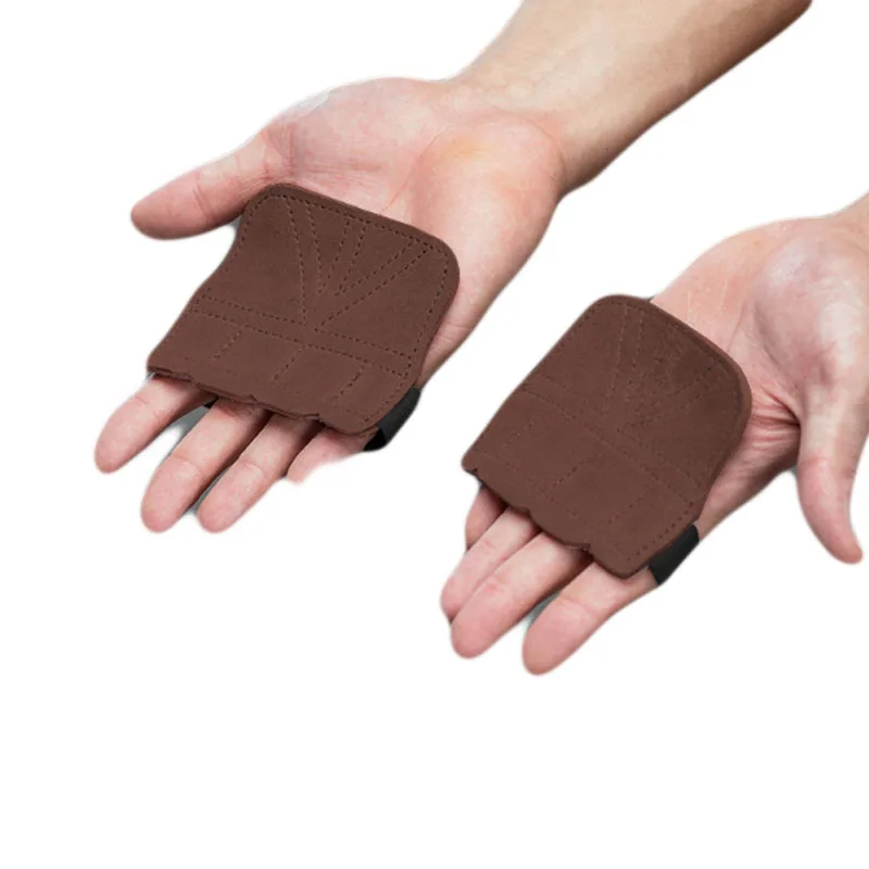 

High Quality Gym Training Workout Heavy Power Lifting 4 Hole Leather Pull Up Gymnastics Hand Grips