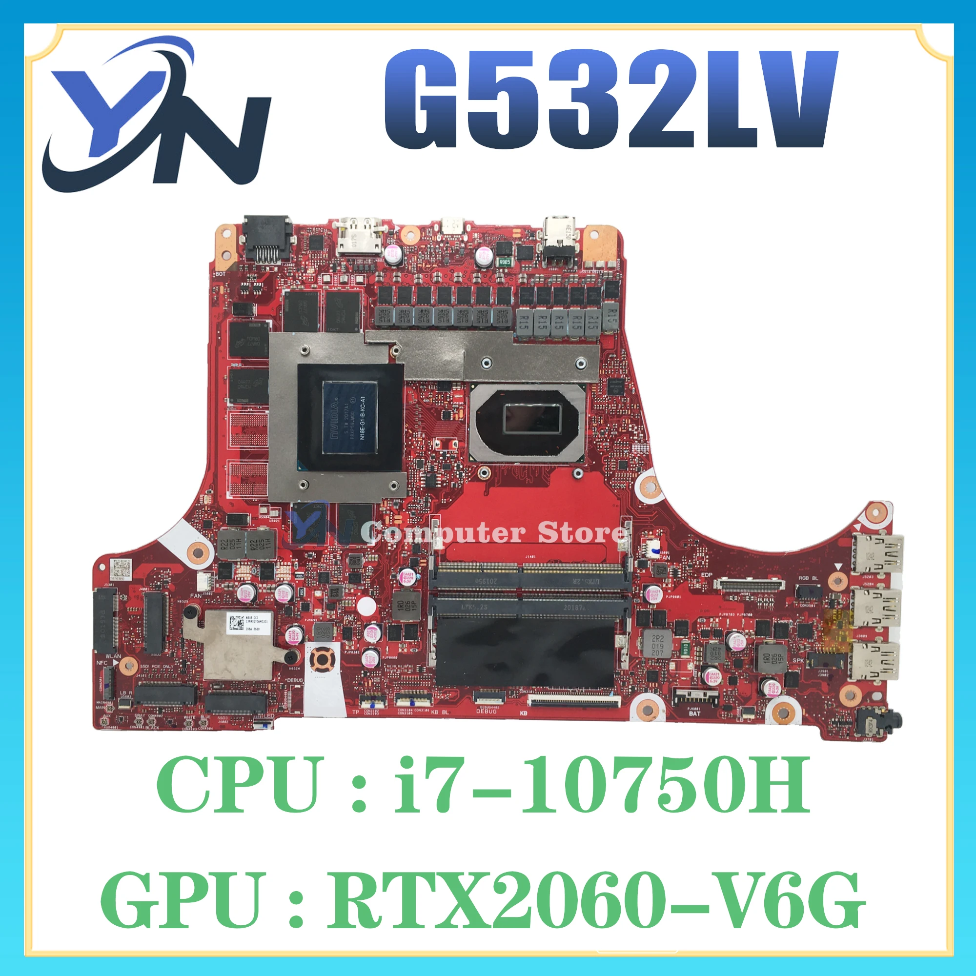 G532LWS G732LWS Mainboard For ASUS G512LV G512LW G512LWS G512LU G712LV G712LWS G712LW G712LU GL512L GL712L Laptop Motherboard