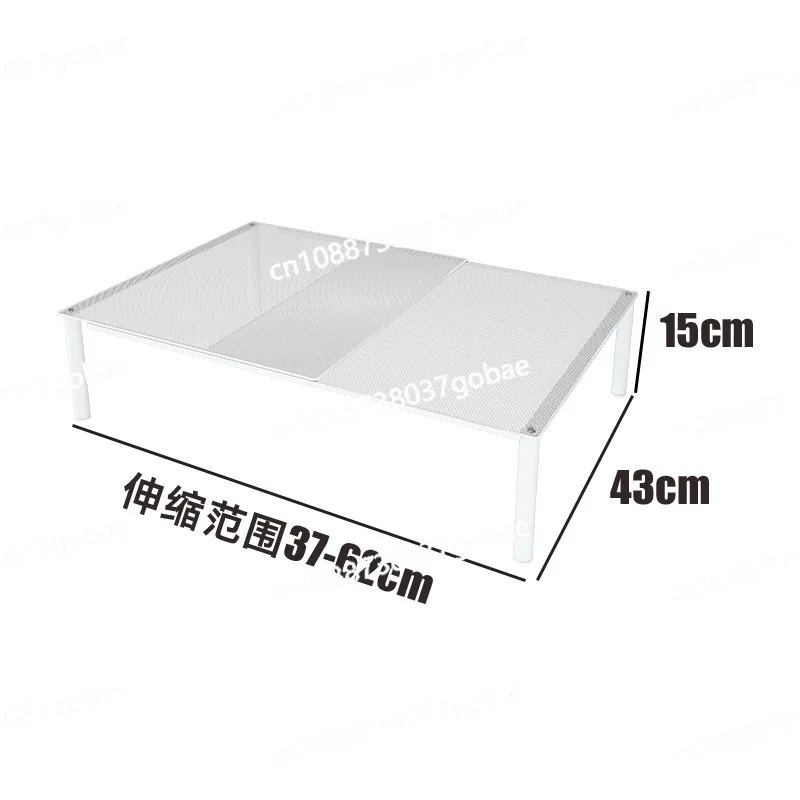 

Shoe cabinet layered baffle retractable space saving shoe storage double layer