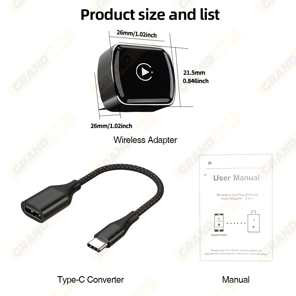 Neue Drahtlose CarPlay Android Auto Adapter USB Dongle Smart Mini Box Plug Und Play Universal Für VW Toyota Nissan Honda Ford Benz – Detail 16