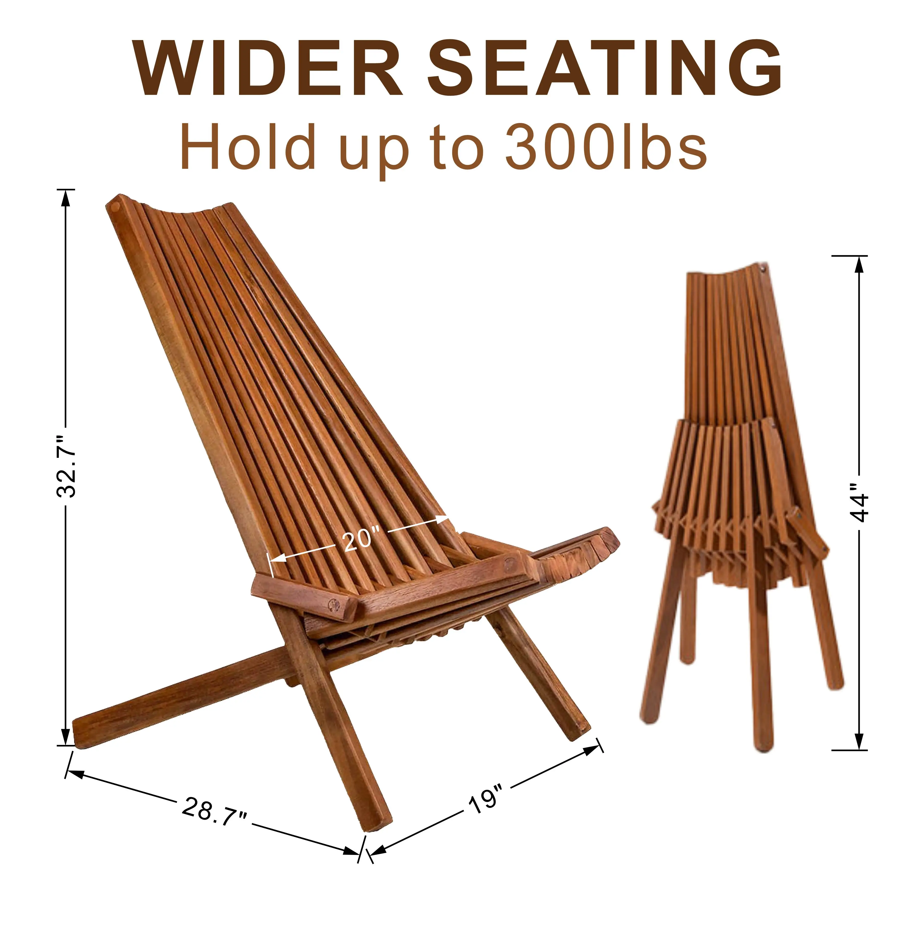 Silla Plegable de Madera de Ac - Outdoor Furniture Oil Teak reseña y precio