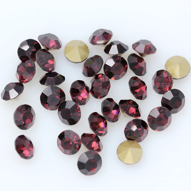 SS19-SS32 mm Rivoli Czech  crystal multi color beads pointed back Round beads Rhinestone Glitter For Jewelry Nail Making DIY